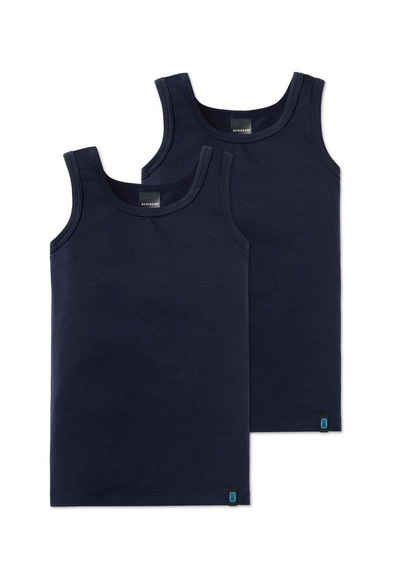 Schiesser Unterhemd Cotton 95/5 (Set, 2-St., 2er-Pack) Jungen Unterhemd, Tank Top, Baumwolle