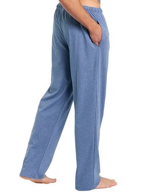 HAASIS Bodywear 1919 Loungehose Herren Pyjamahose Bio-Cotton (Stück, 1-tlg) gerader Beinausschnitt