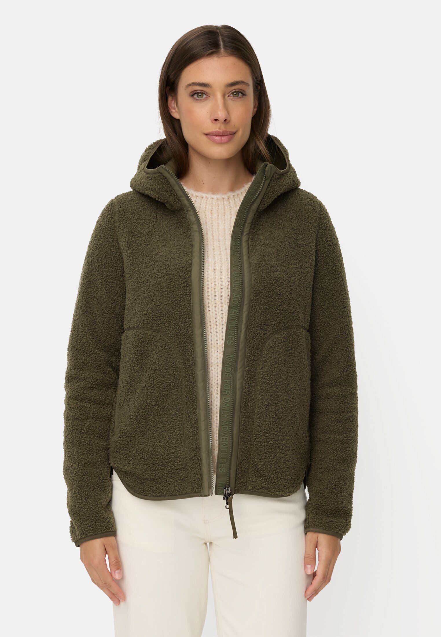 camel active Kurzjacke mit wärmenden Taschenfutter Langarm