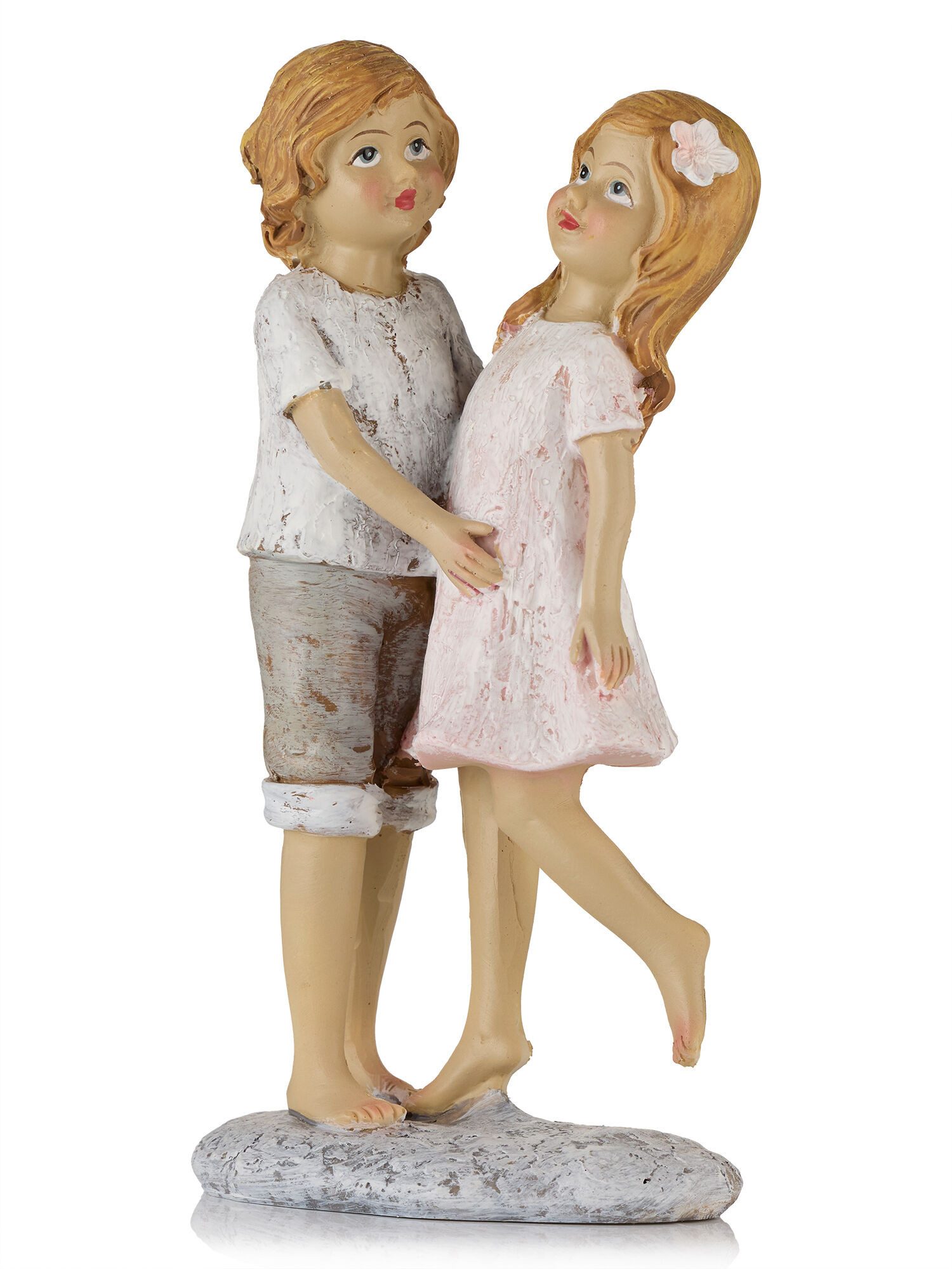 Dekorieren macht glücklich Dekofigur Dekofigur „Meine erste Liebe“ – Wohnaccessoire, aus Polyresin, romantische Figur für Wohnzimmer & Schlafzimmer