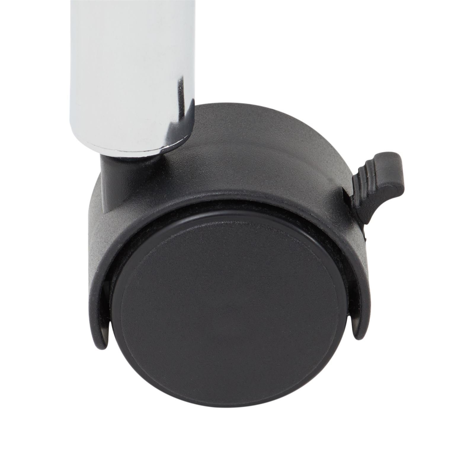 IDIMEX Garderobenständer BRINDISI, Garderobenwagen BRINDISI Chrom, Rollgarderobe, mobiler Kleiderständer