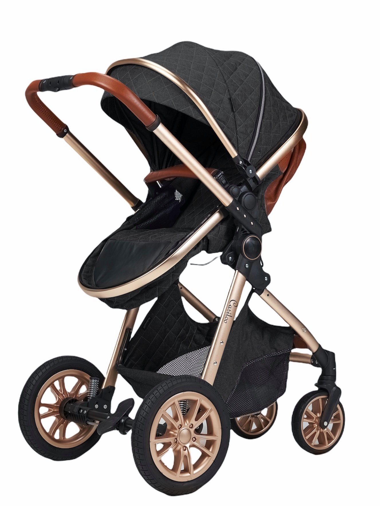 Casiloo® Kombi-Kinderwagen 3in1 Kombikinderwagen Kinderwagen Babywanne Buggy + Auto Babyschale