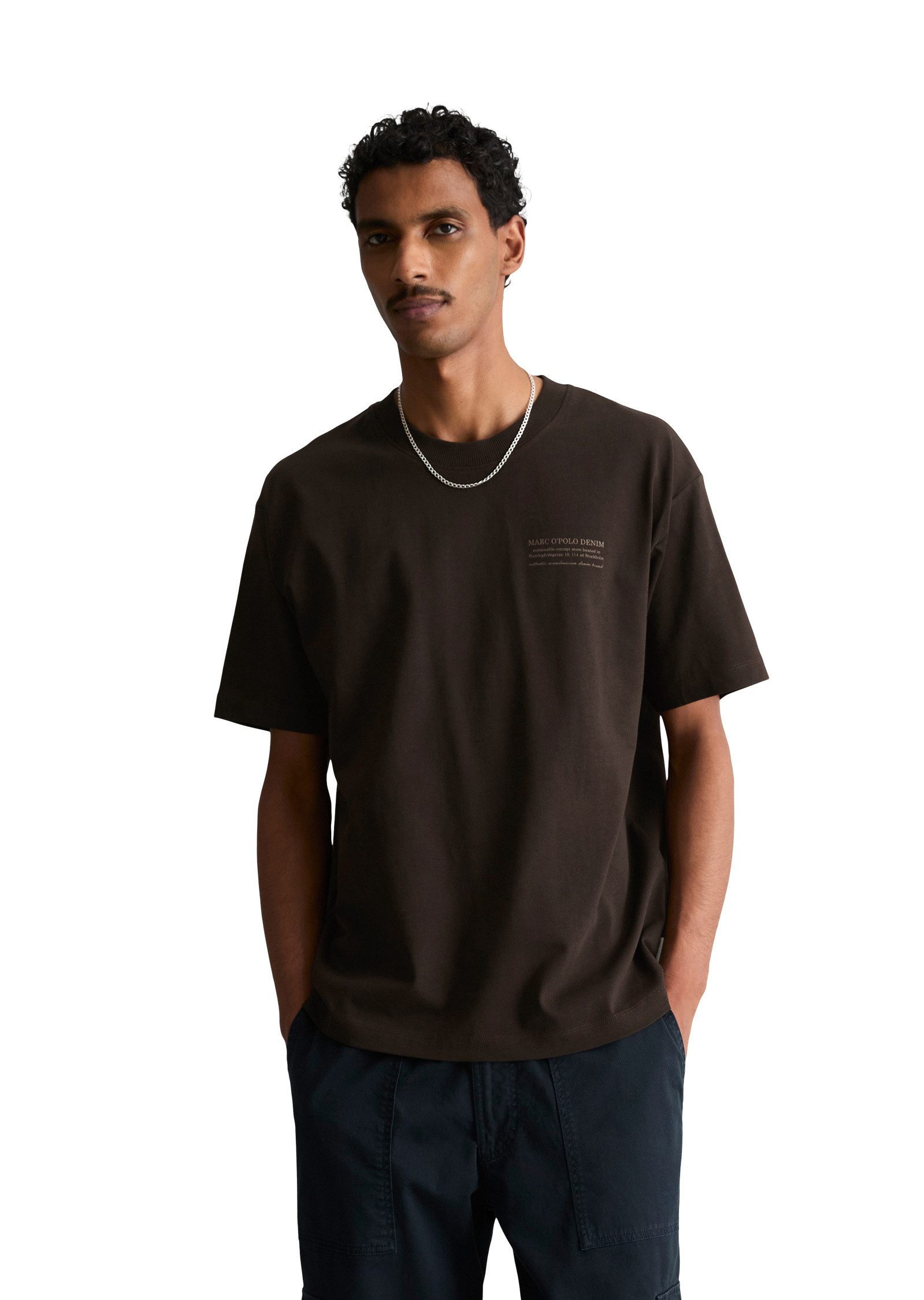 Marc O'Polo DENIM T-Shirt mit Rückenprint