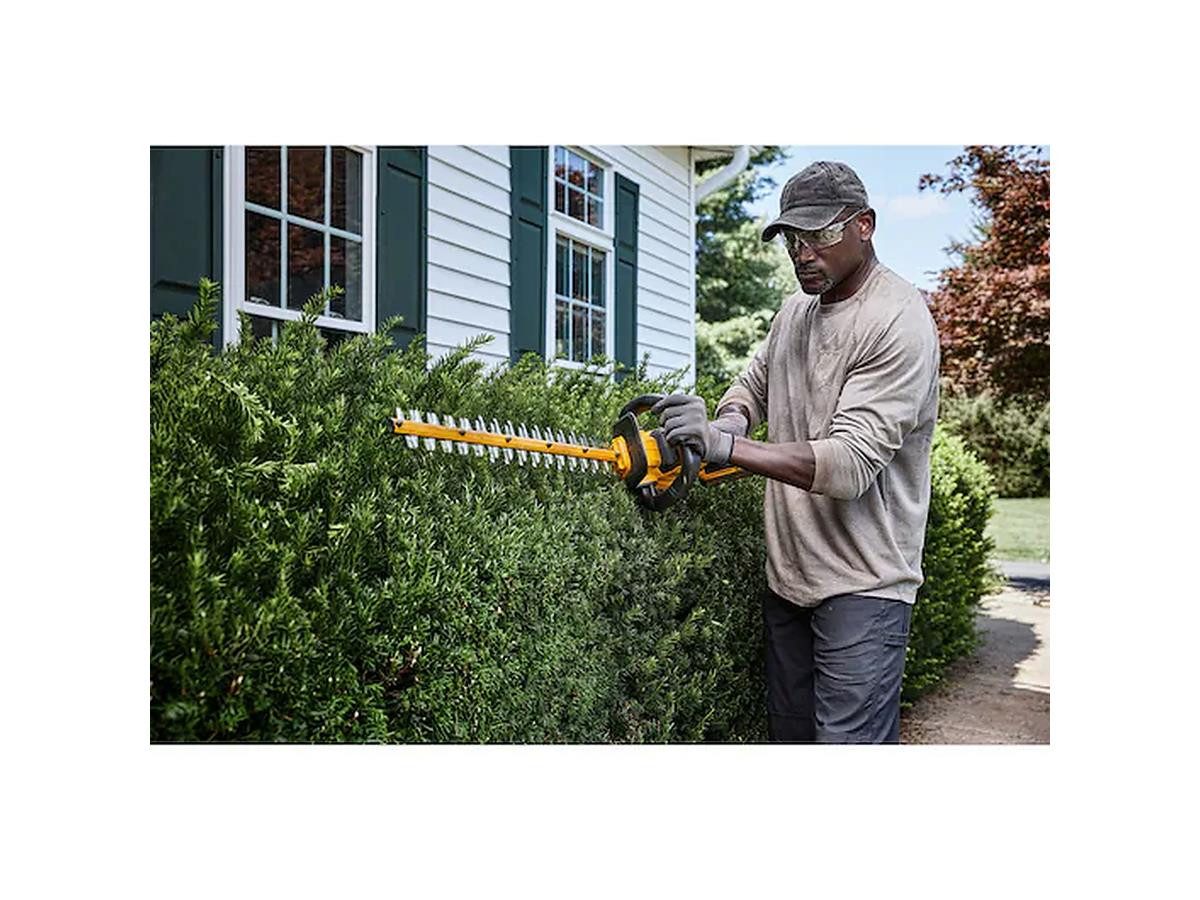 DeWalt Akku-Heckenschere Flexvolt, 54 Volt, 65 cm Schwert, inkl. 1x Li-Ion Akku und System-Schnellladegerät