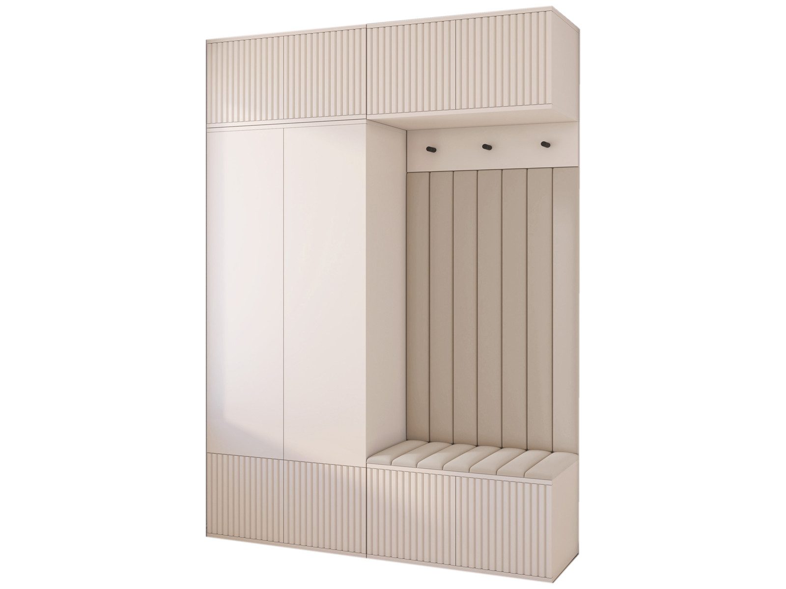 Compleo Garderoben-Set mit Sitzbank Kaschmir, Spiegel als Option günstig online kaufen