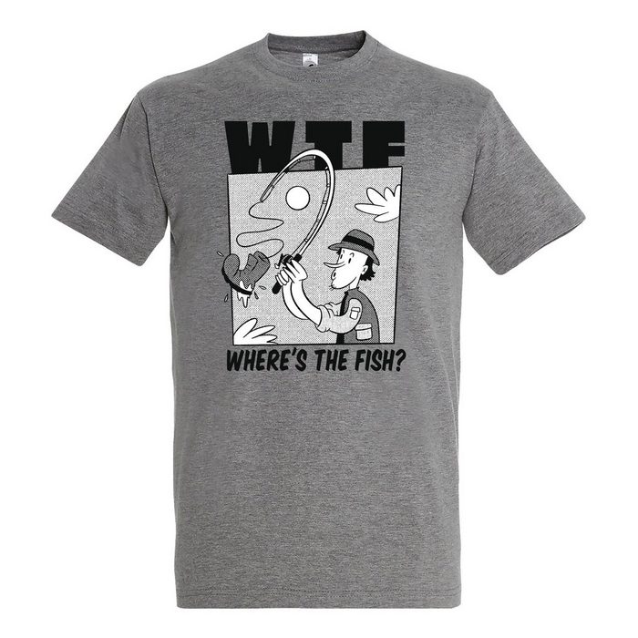 Youth Designz T-Shirt "WTF Where´s The Fish?" Herren Shirt mit trendigem Frontprint