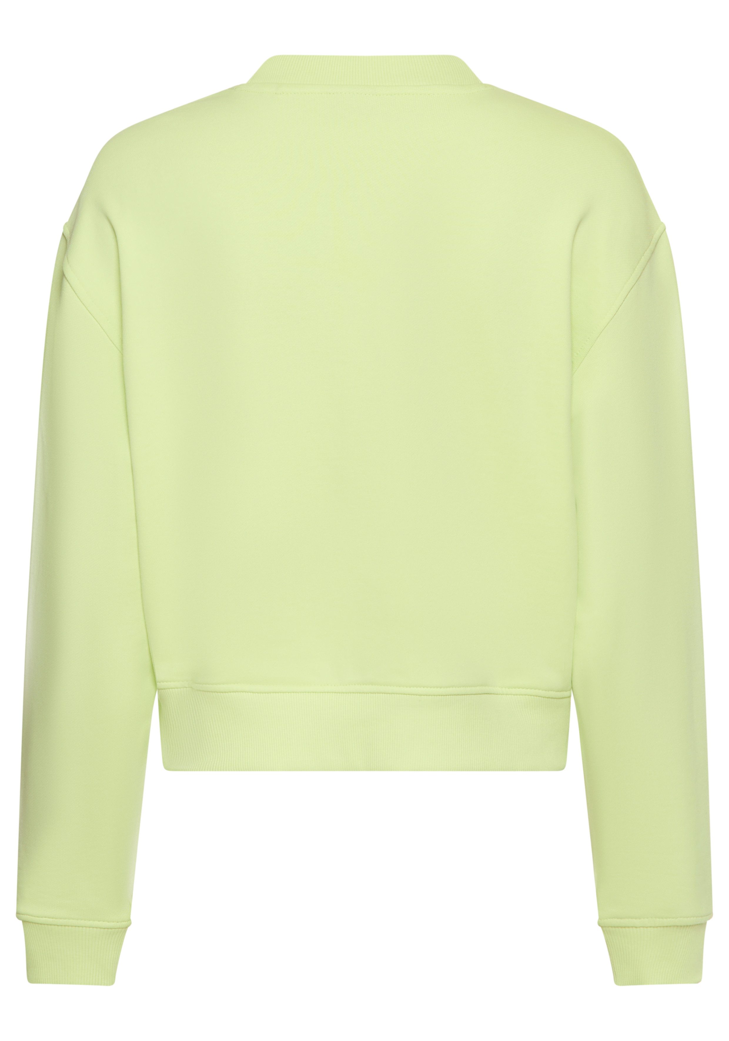 HUGO Blue Sweatshirt Delessa mit Logoaufnäher günstig online kaufen