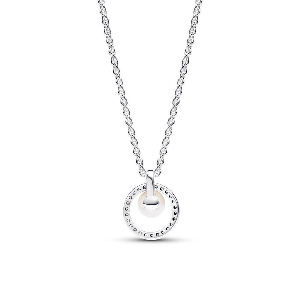 Pandora Silberkette Halskette aus 925er Silber von PANDORA mit Perle und Zi günstig online kaufen