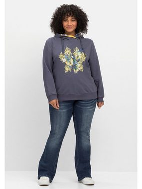 sheego by Joe Browns Kapuzensweatshirt Große Größen mit floralem Frontdruck