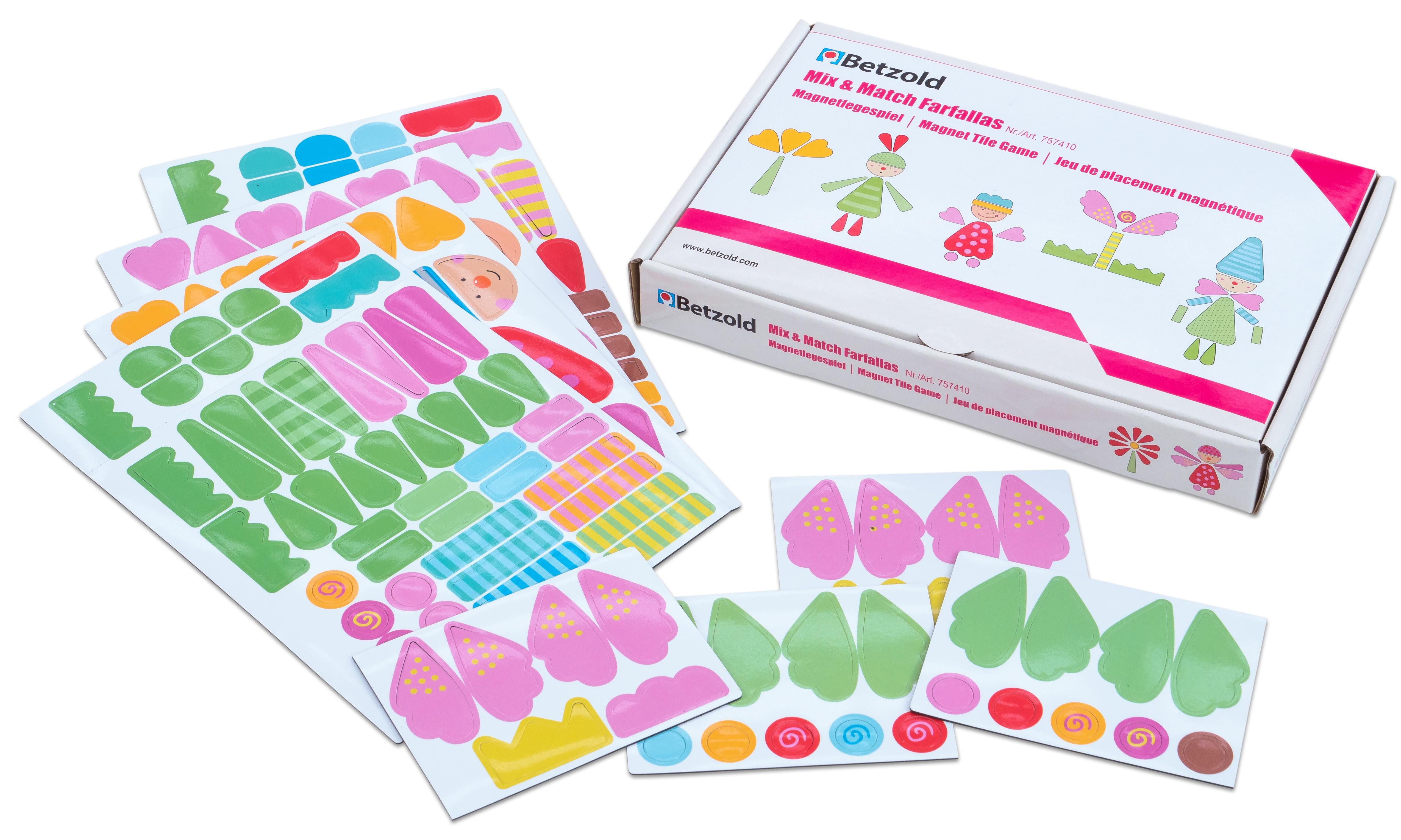 Betzold Spiel Mix & Match Farfallas, Legespiel