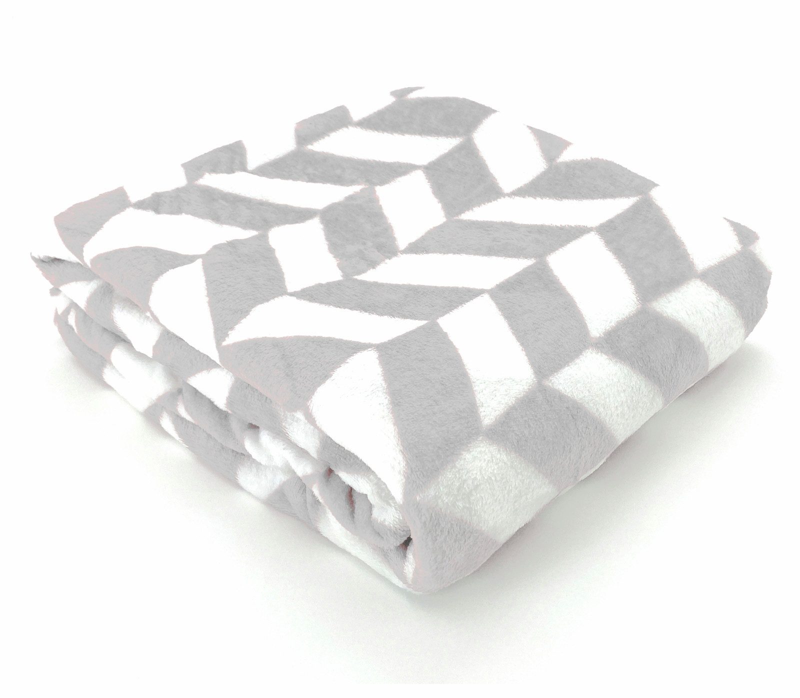 Wohndecke Soft Flanell Kuscheldecke Chevron Raute günstig online kaufen