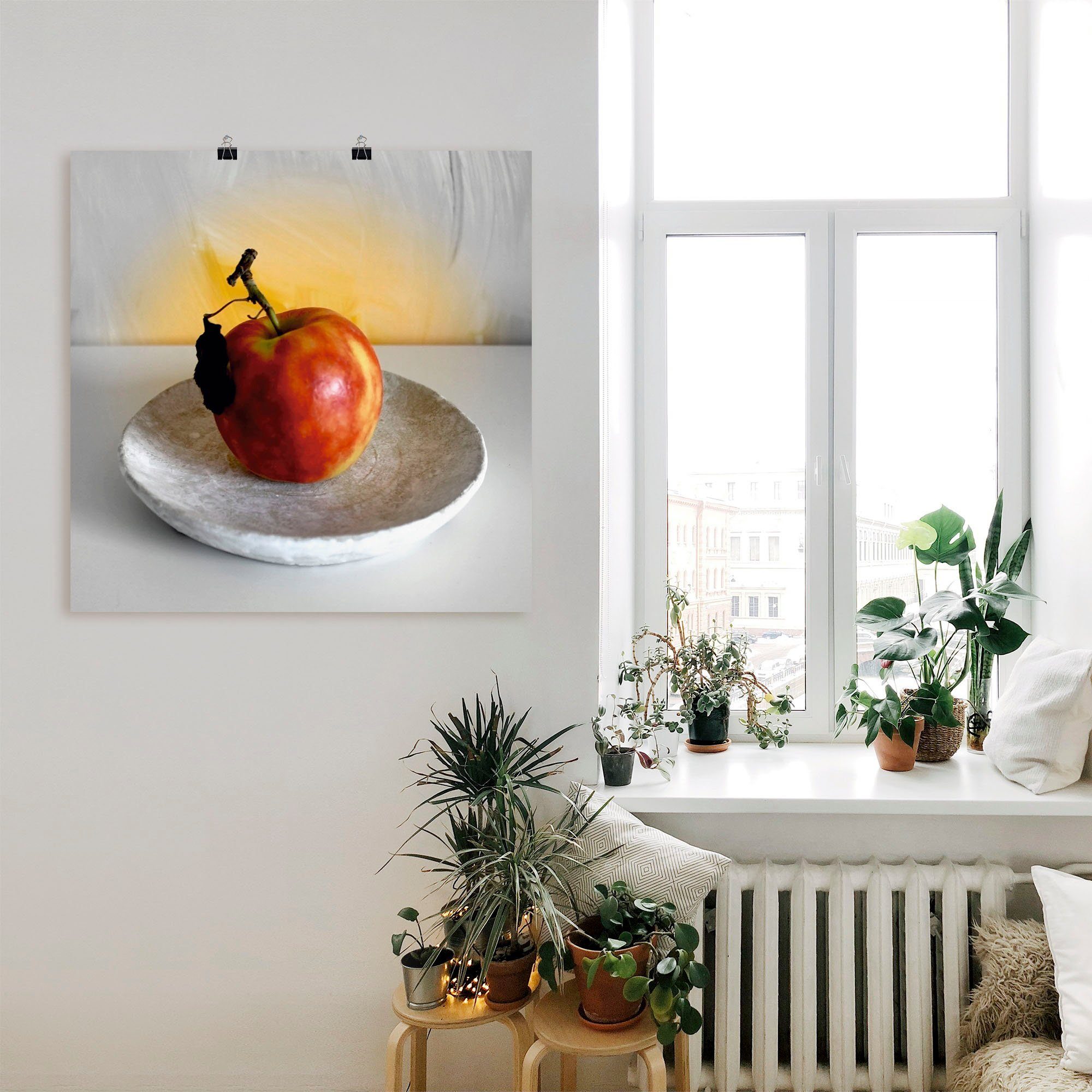 versch. Tag, oder als Leinwandbild, (1 in Poster am Apfel Wandaufkleber Größen Artland Arrangements St), Ein Wandbild Alubild,