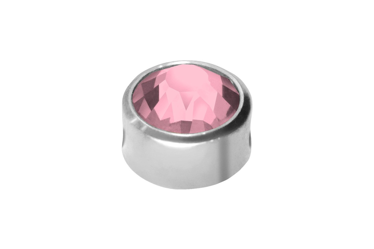 PIERCINGLINE Piercing-Set Chirurgenstahl Klemmdisc KRISTALL (Klemm-Aufsätze, 1-tlg)