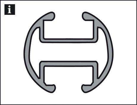 GARDINIA Gardinenstange Innenlauf II, Ø 20 mm, Fixmaß, Metall, Serie Einzelprogramm Chicago Ø 20 mm