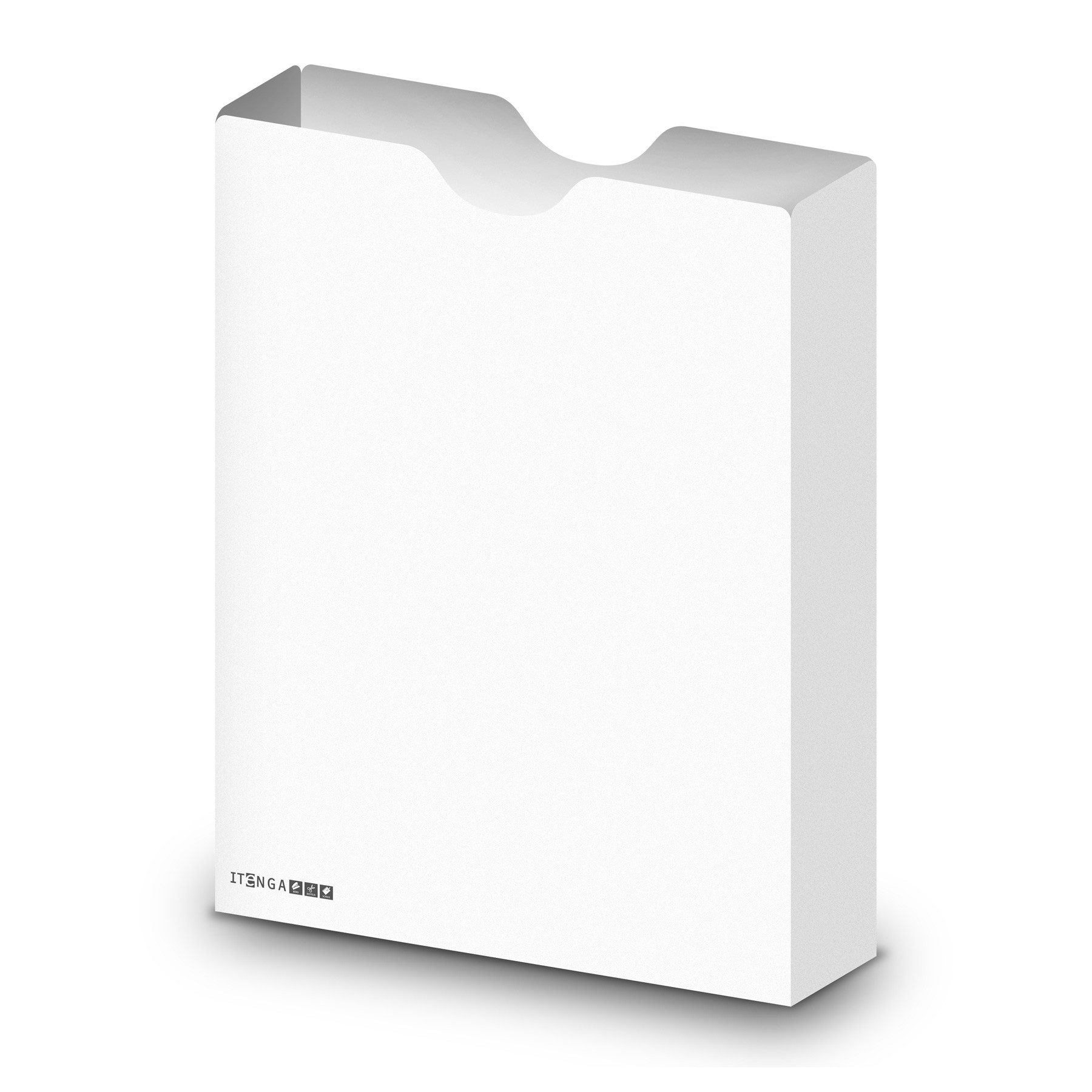 itenga Organisationsmappe itenga Heftbox DIN A4 Hochformat aus PP Kunststoff WEISS