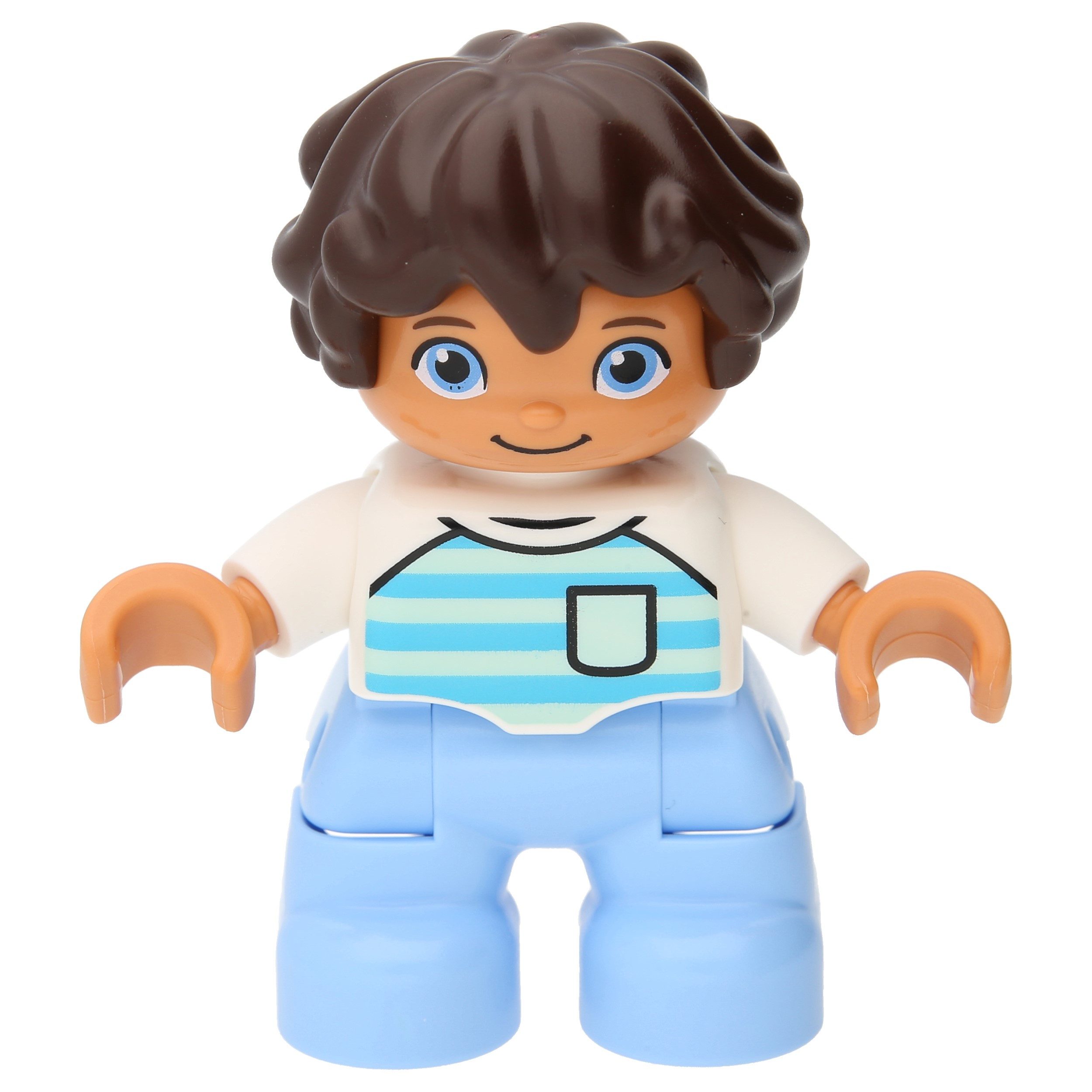LEGO® LEGO Duplo: Junge mit blauer Hose und weißem Oberteil (47205pb068) Spielbausteine