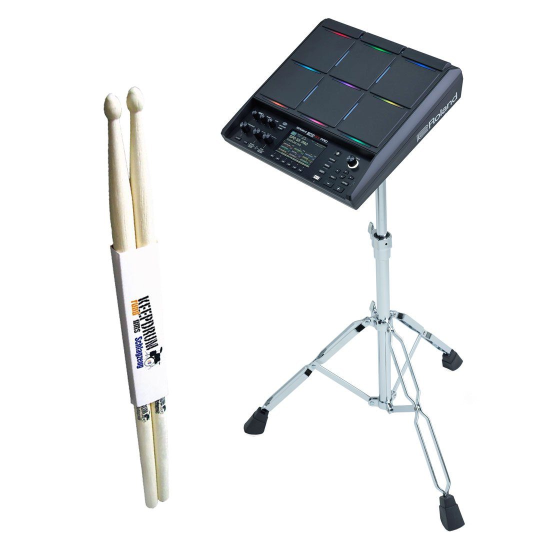 E-Drum Pads Roland SPD-SX PRO Sampling Pad mit Ständer mit Sticks