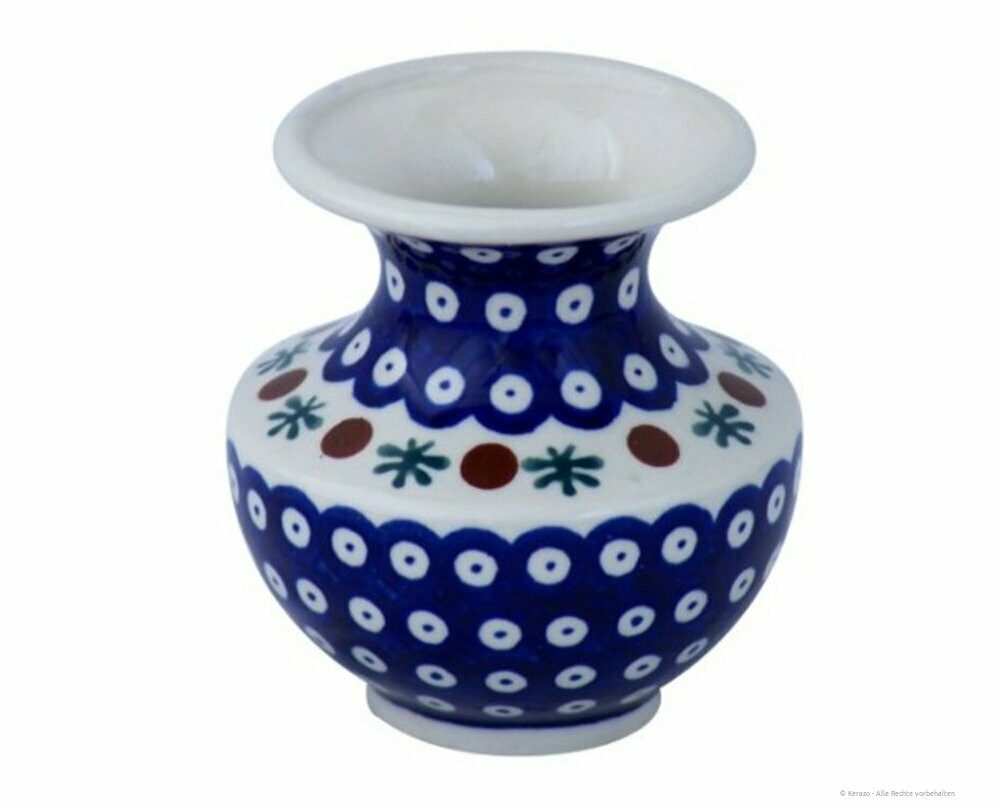 Bunzlauer Keramik Tischvase Bunzlauer Keramik 300 ml Vase "Emilia" 11cm – Blumenvase, Dekor 41