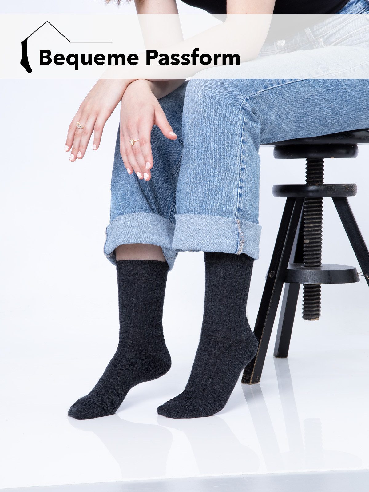 HomeOfSocks Socken Warme Merino Business Socken in Basic Farben Business Casual Socken mit Merino Wolle