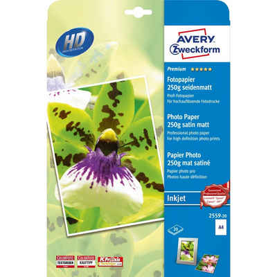 Avery Zweckform Fotopapier 2559-20 Premium Fotopapier