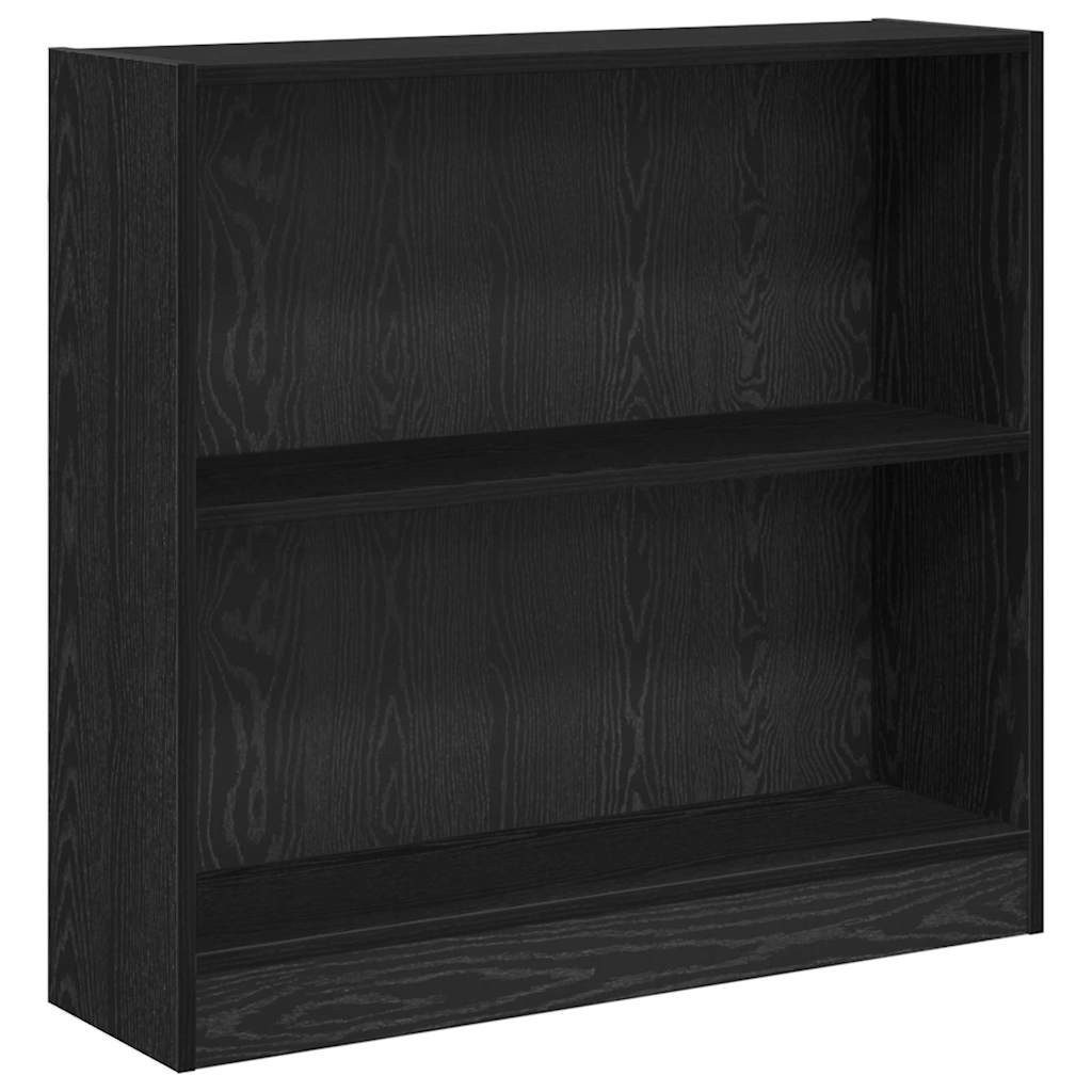 vidaXL Bücherregal Bücherregal Schwarz Eichen-Optik 80 x 24 x 109 cm Holzwe günstig online kaufen