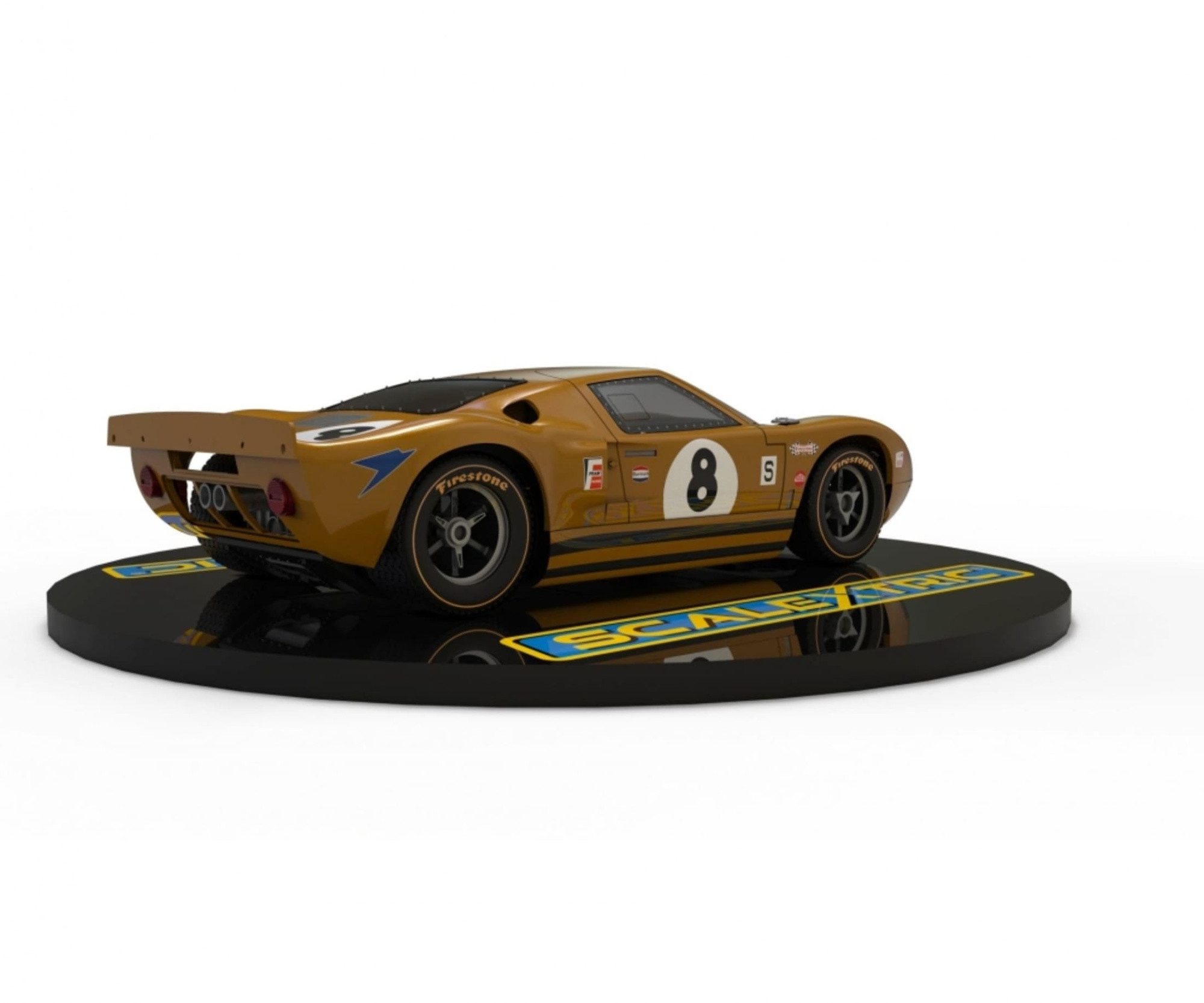 Scalextric Rennbahn-Auto Scalextric 1:32 Ford GT40 BOAC 1968 #8 D Slotcar - Rennbahnauto