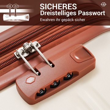 Gotagee Koffer Passwort Hartschalen-Koffer Koffer-Set Reisekoffer Handgepäck ABS