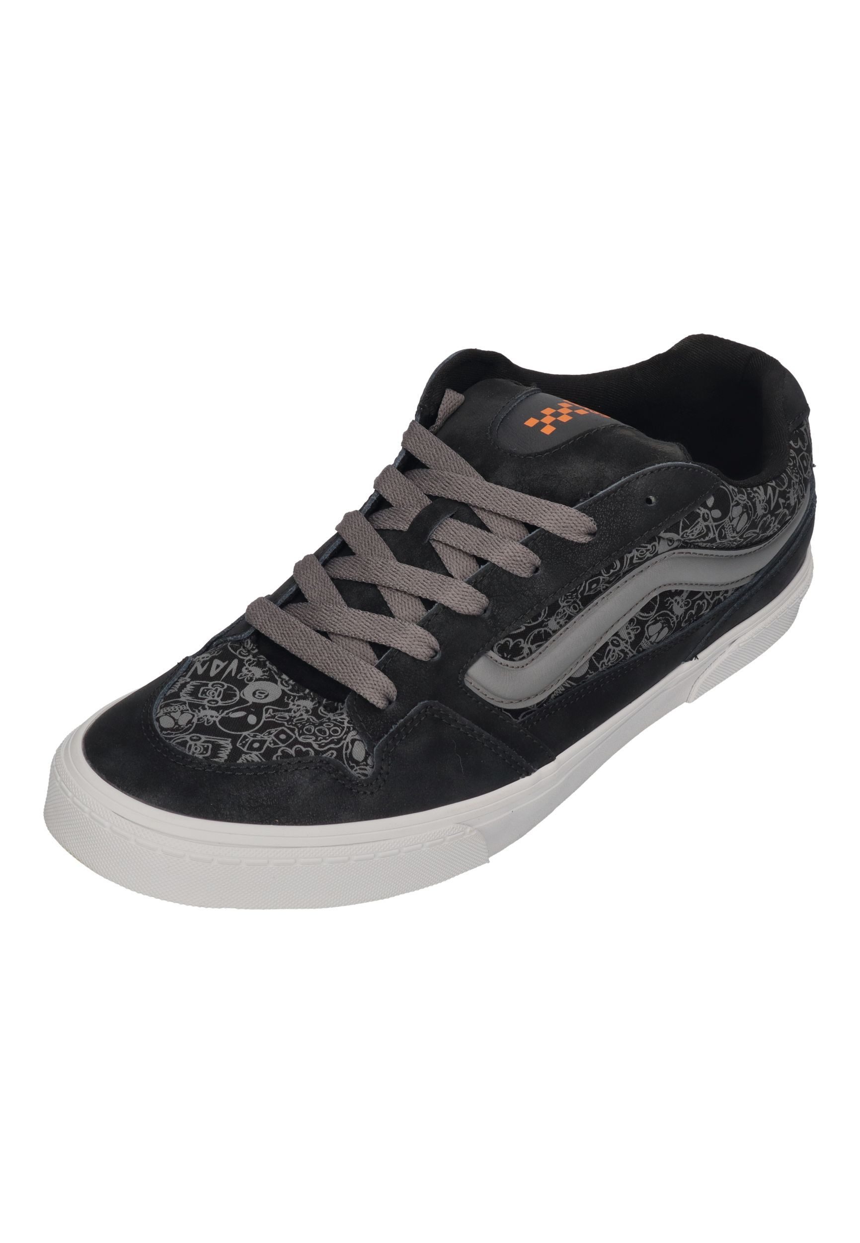 Vans CALDRONE Skate Doodle Skateschuh Black Orange