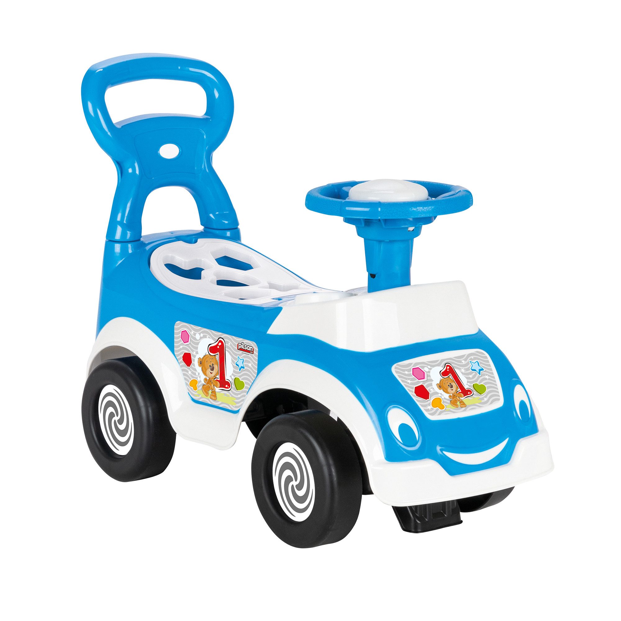 Rutscherauto 3in1 Rutscherauto mit Formsortierset, Lauflernhilfe
