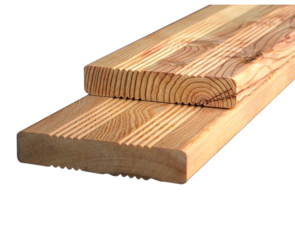 Woodtex Terrassendielen WOODTEX Holz Terrassendiele Nadelholz Braun Outdoor, BxL: je 14.3x400 cm, 24 mm Stärke