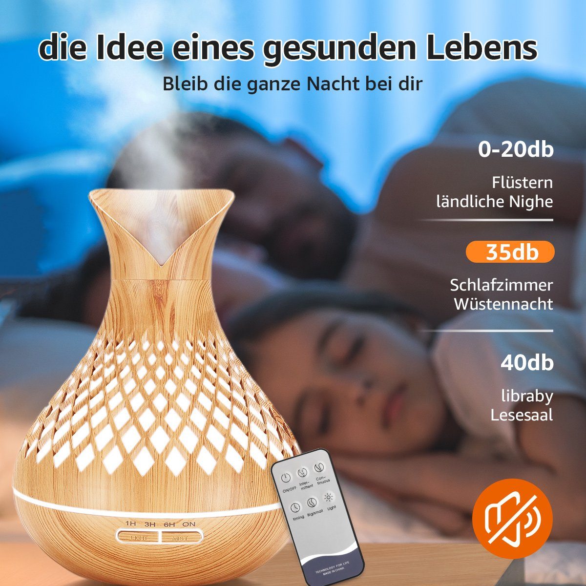 7MAGIC Luftbefeuchter Aroma Diffuser Luftbefeuchter 7-Farben günstig online kaufen