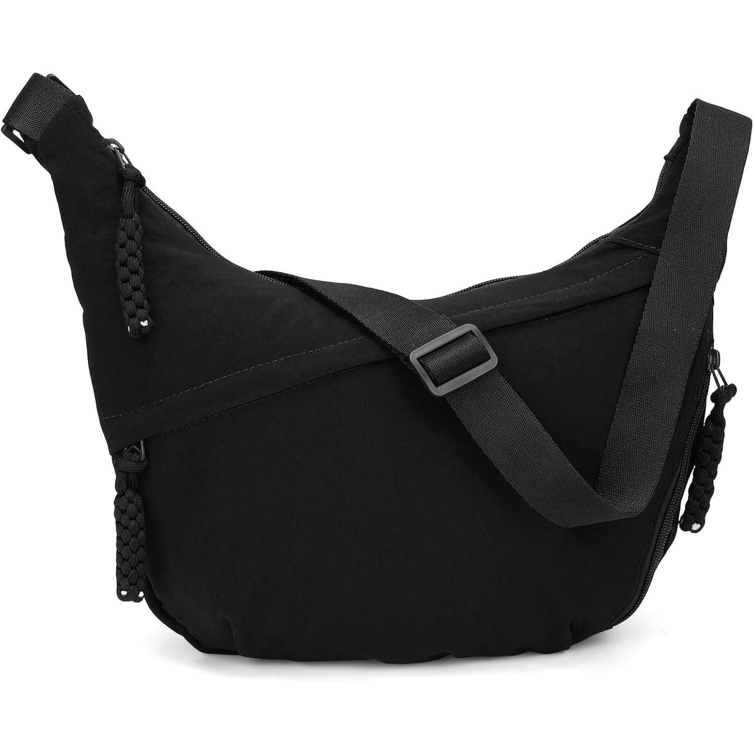 Umhängetasche Halbmond Umhängetasche Nylon Crossbody Bag Damen