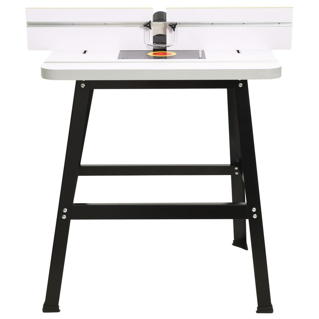 vidaXL Oberfräse Oberfräsentisch Stahl und MDF 81x61x88 cm