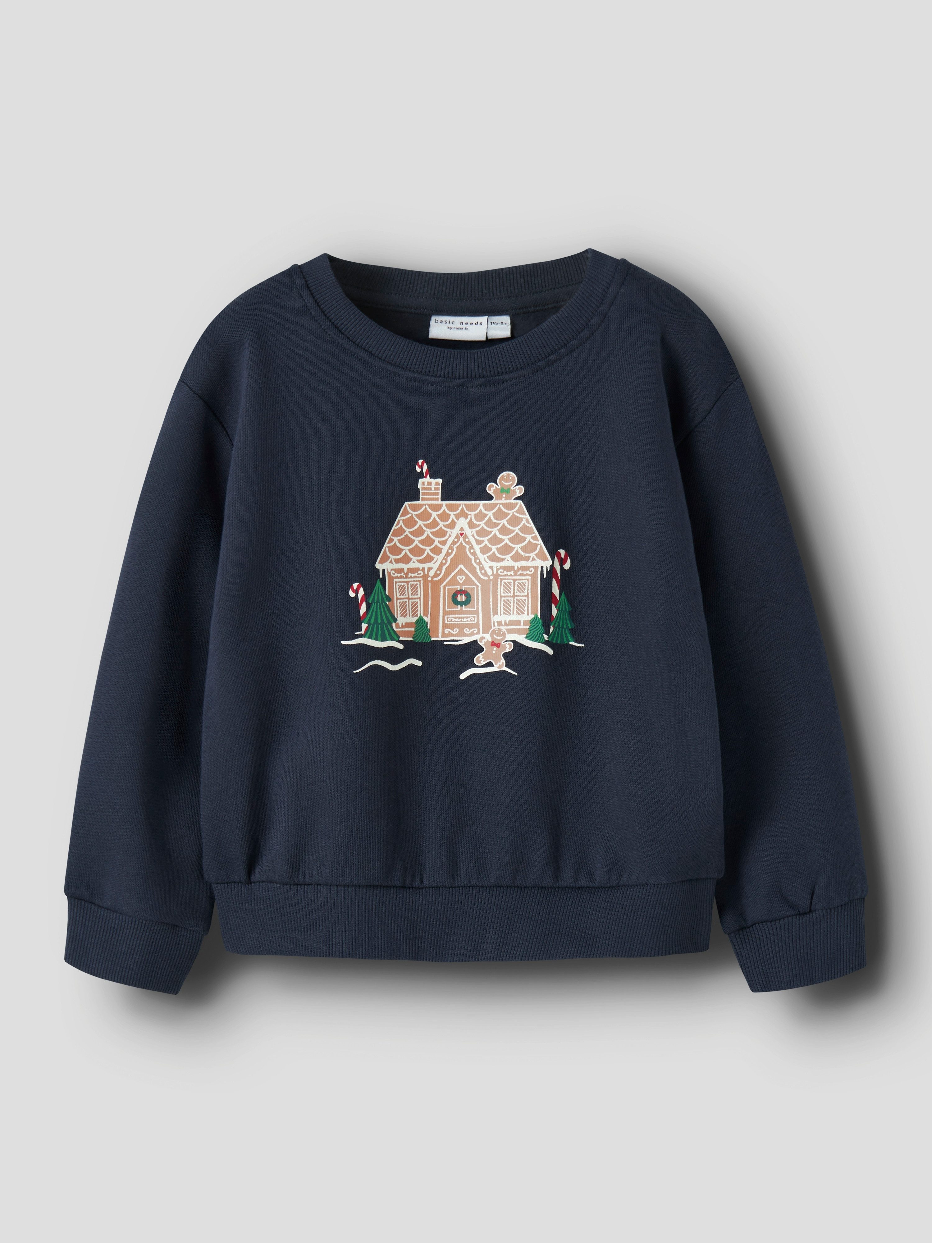 Name It Sweatshirt NMFVISMAS LS NREG SWEAT BRU