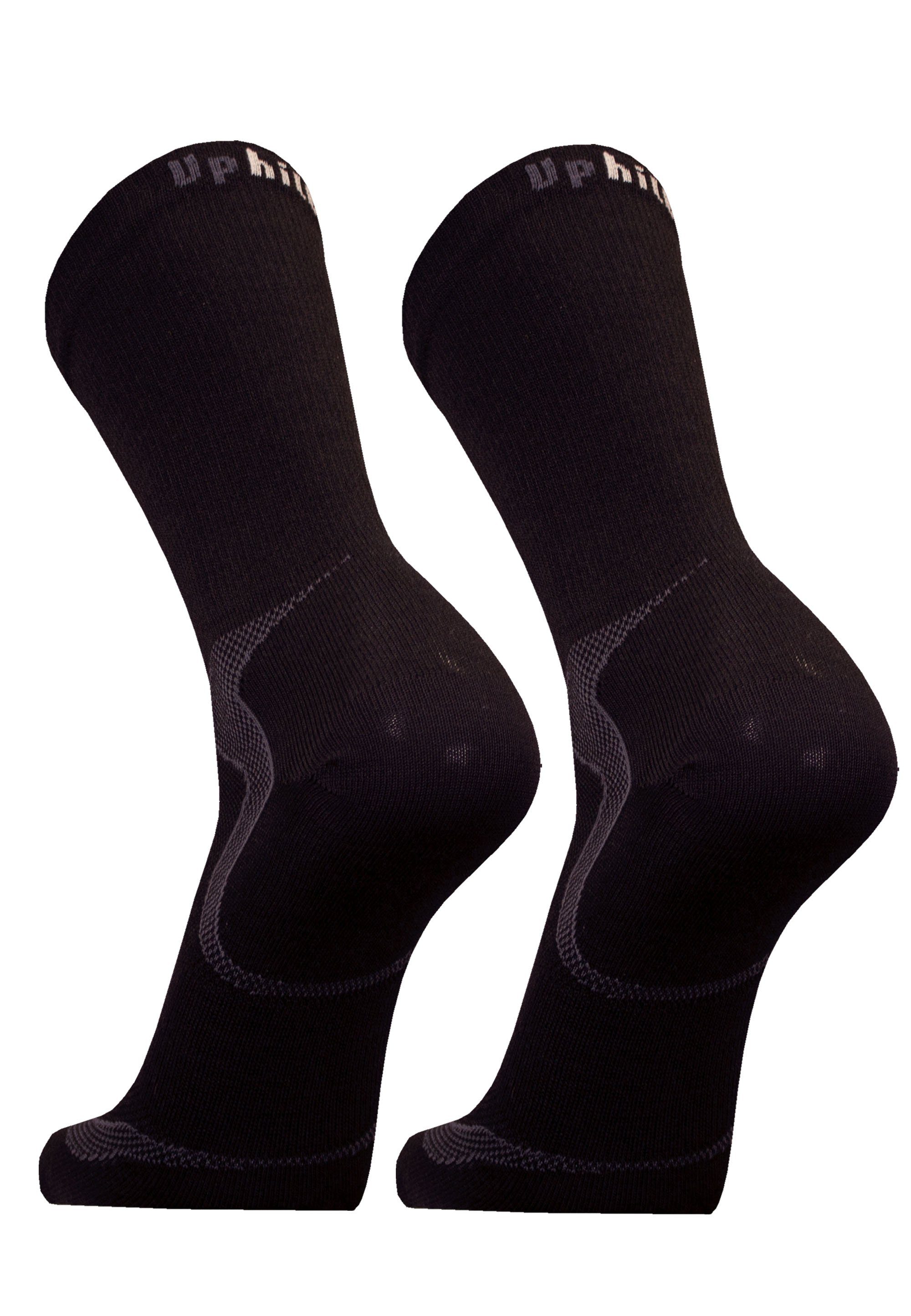 schwarz Funktion (2-Paar) Socken atmungsaktiver MALLA mit UphillSport
