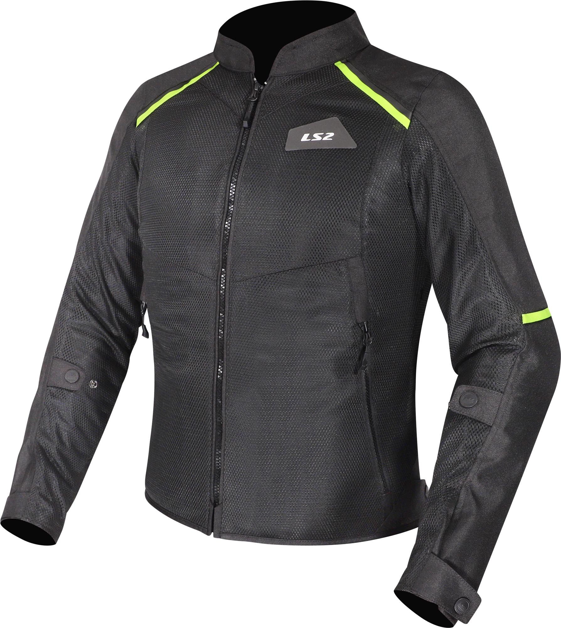LS2 Motorradjacke Breeze Damen-Motorrad-Textiljacke Ellenbogenprotektoren enthalten,Schulterprotektoren enthalten