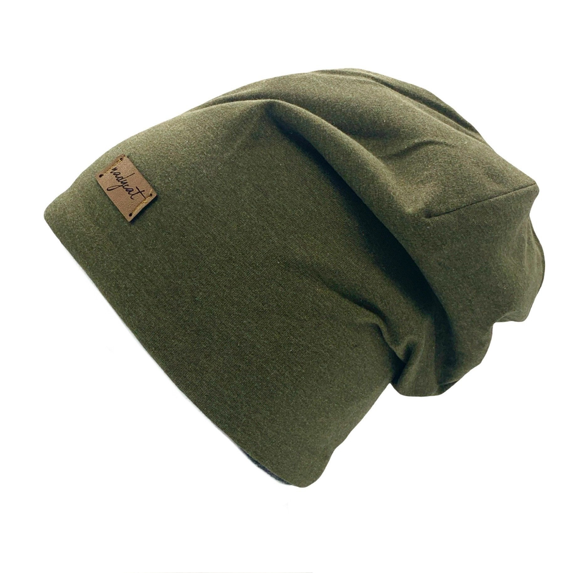 nadycat Beanie KHAKI meliert UNI (2-St., Beanie mit passendem Loop) handgef günstig online kaufen