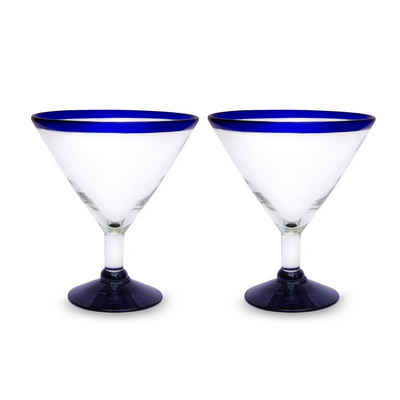 mitienda Cocktailglas Martini Gläser 2er Set, Mundgeblasenes Glas