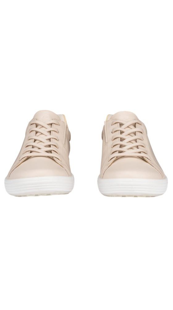 Ecco Soft 7 Easy Slip Low (Premium-Leder) limestone Damen Sneaker