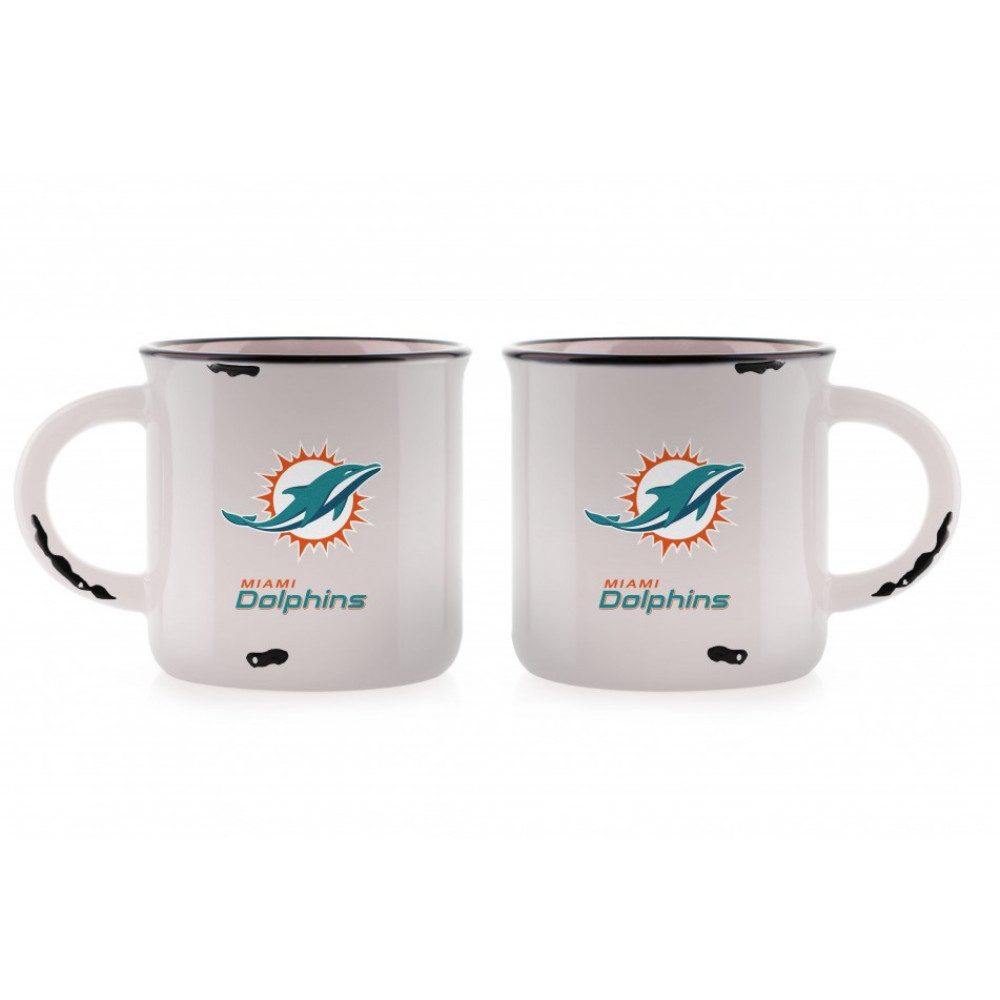 Miami Dolphins Becher Miami Dolphins Tasse Vintage 400ml, Keramik