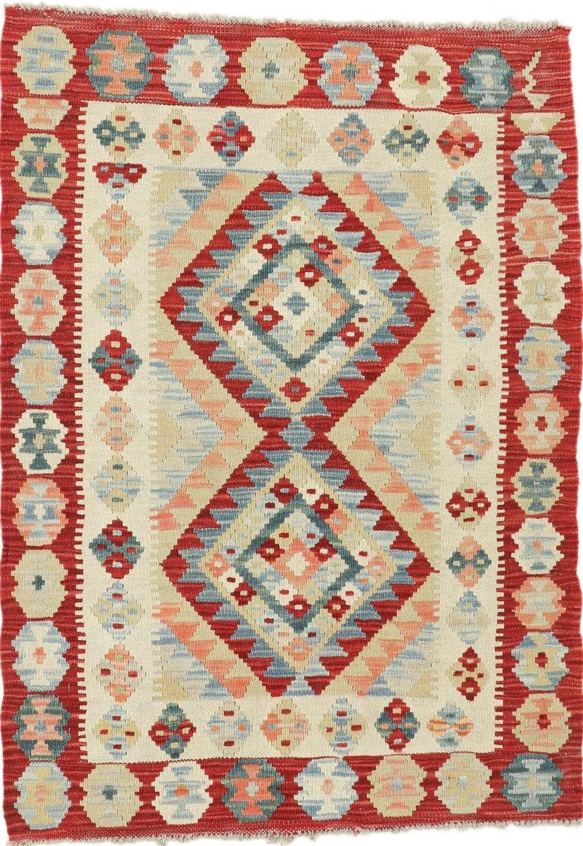 Orientteppich Kelim Afghan 85x118 Handgewebter Orientteppich, Nain Trading, rechteckig, Höhe: 3 mm