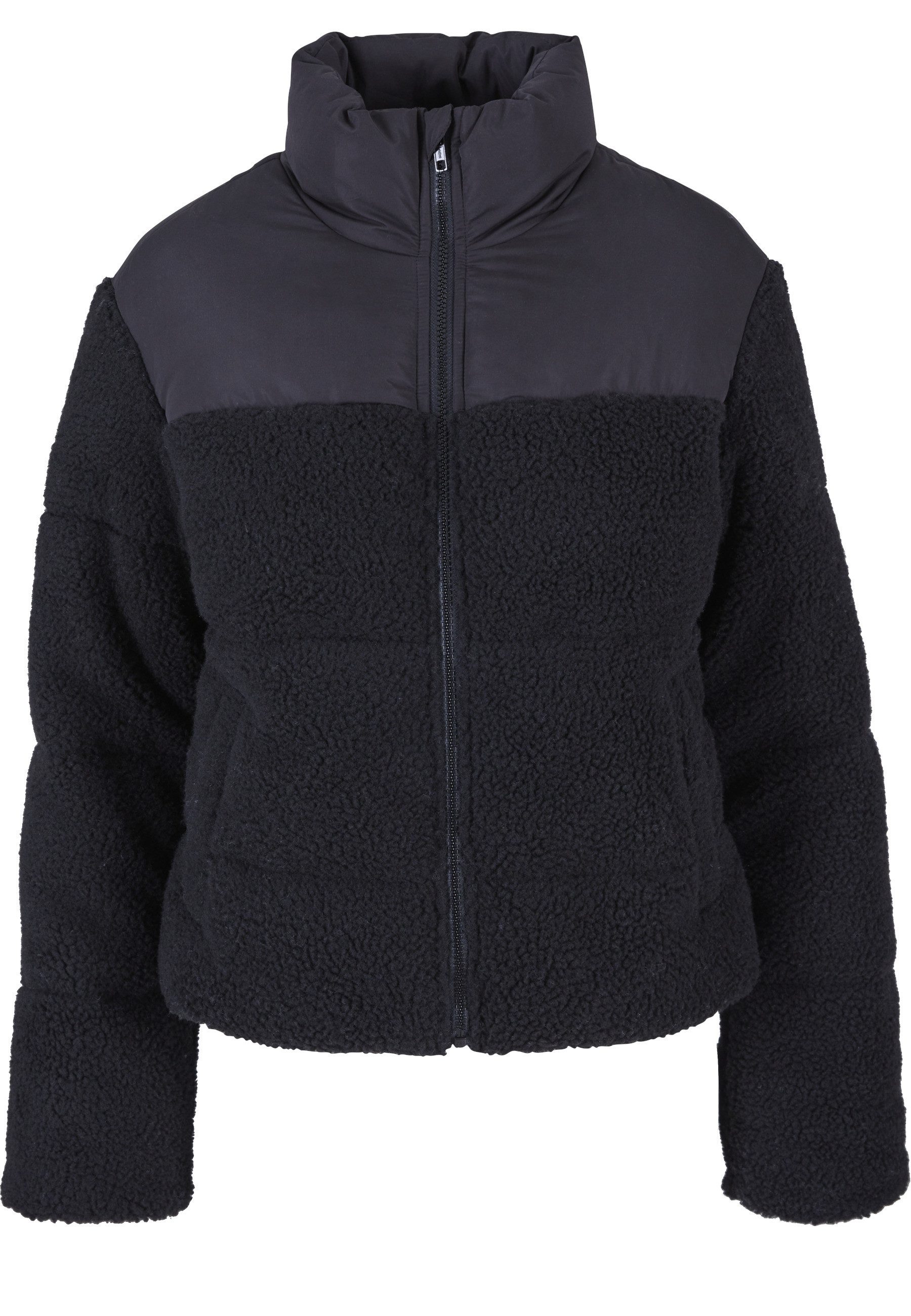 URBAN CLASSICS Winterjacke Urban Classics Damen Ladies Short Sherpa Mix Puffer Jacket (1-St)