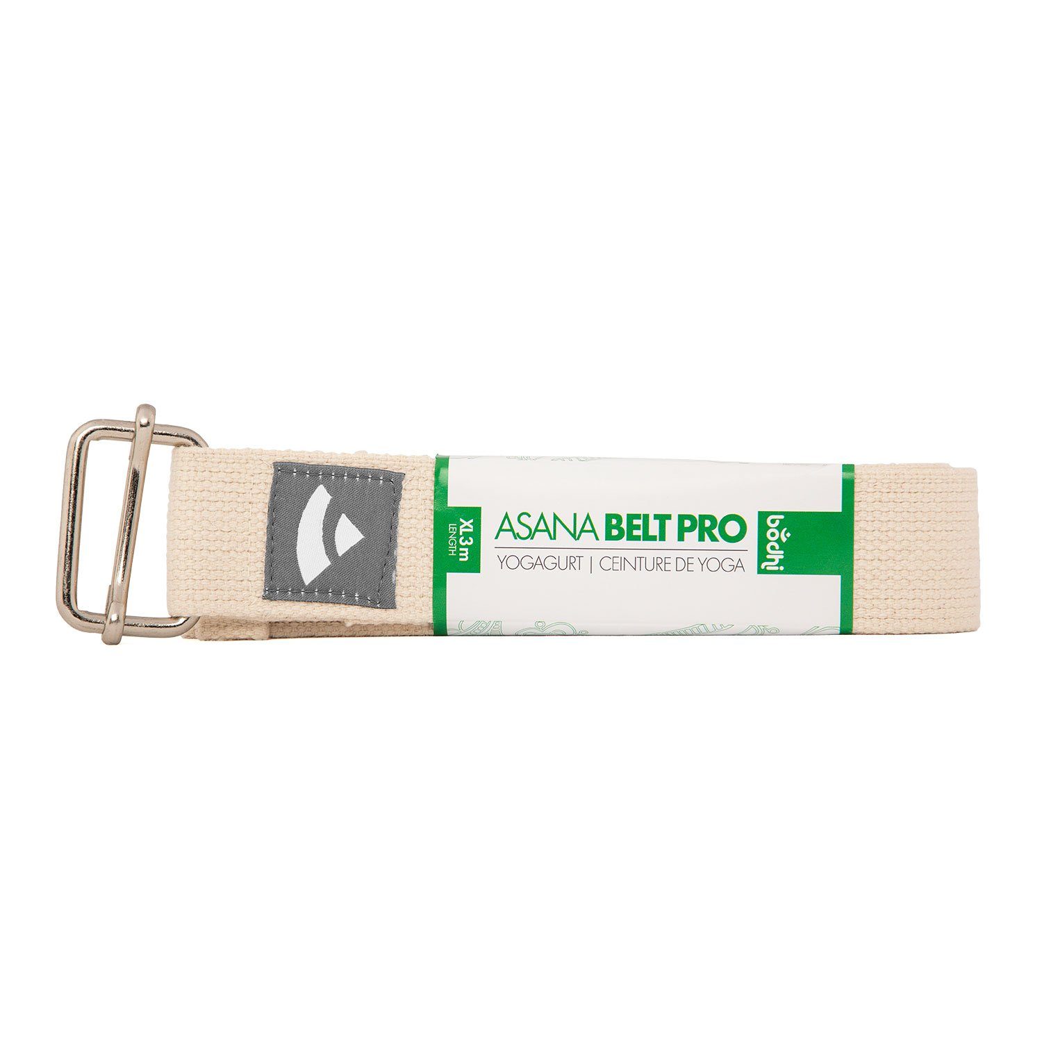 bodhi Yogamatte Yogagurt ASANA BELT PRO, 3m x 38mm, metall natur