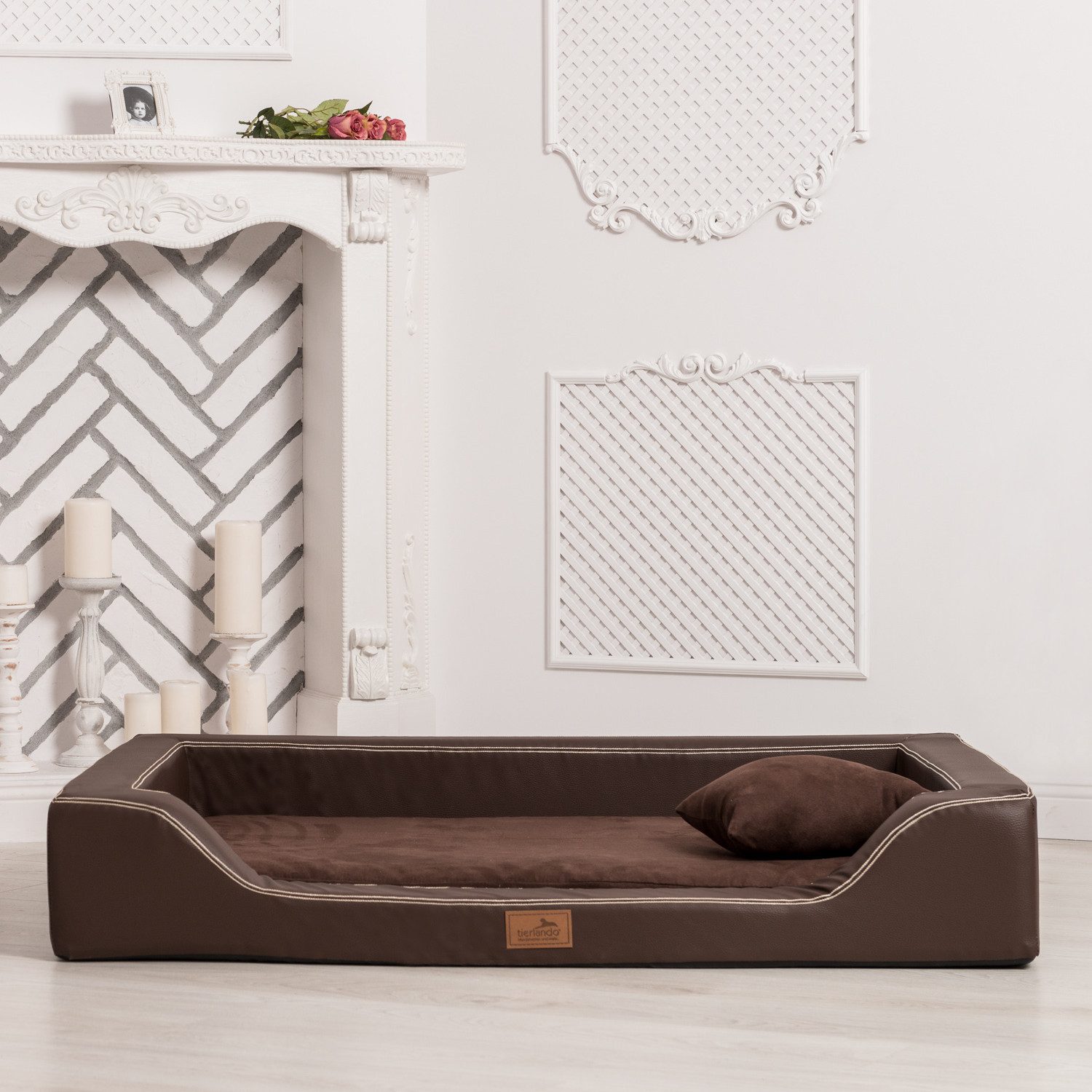 tierlando® Tierbett Orthopädisches LUXUS-Hundebett MELODY LATEX günstig online kaufen