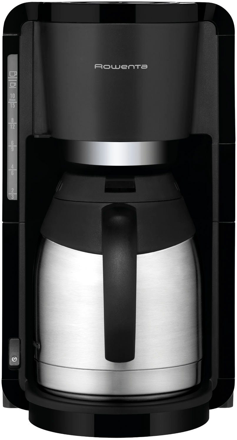 Rowenta Filterkaffeemaschine CT3818 Adagio Milano, 1,25l Kaffeekanne, 1x4,  Edelstahl- Thermokanne, 10-15 Tassen, 1,25 L, Automatische Abschaltung
