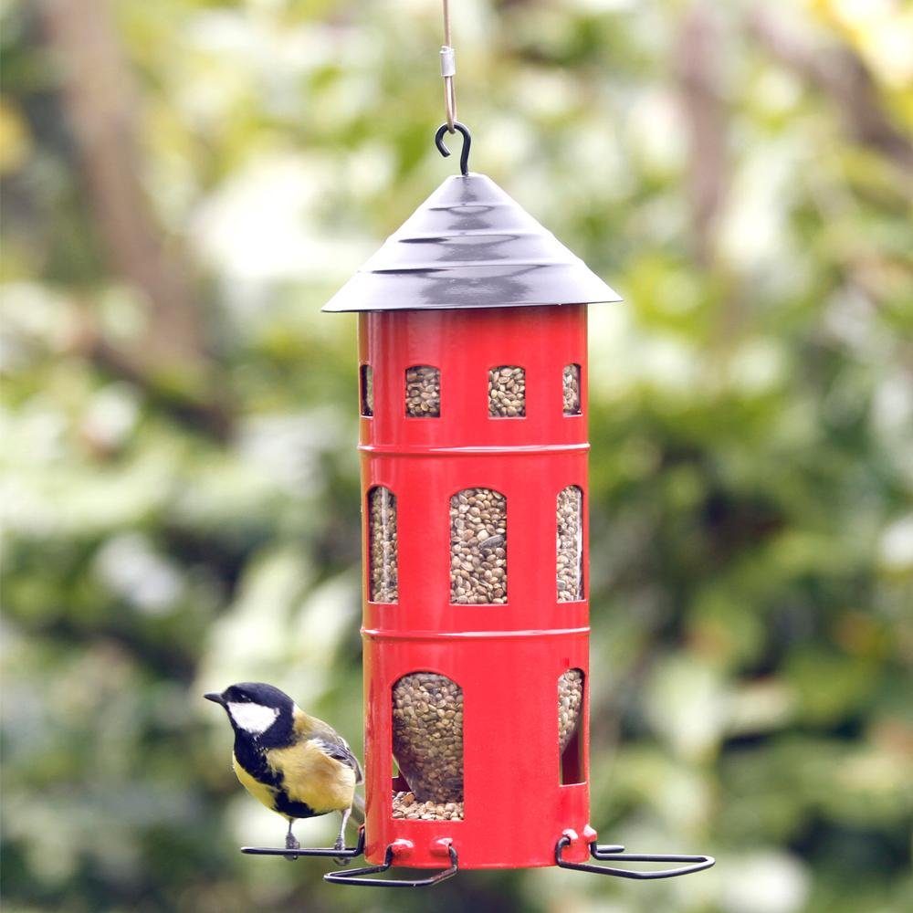 Wildlife Garden Vogelhaus Futterhaus Kombi-Haus Samen Rot