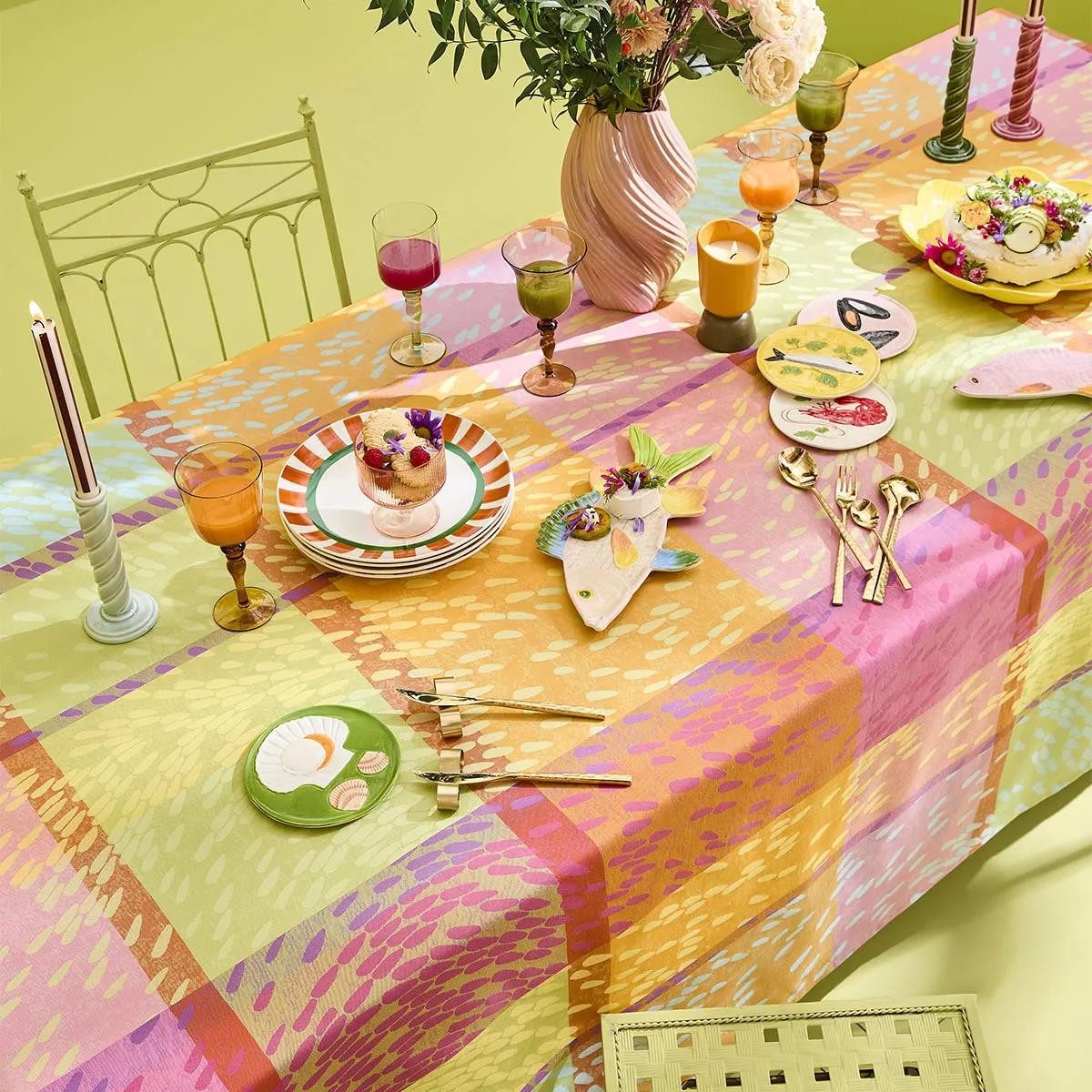 Garnier Thiebaut Tischdecke Garnier-Thiebaut Tischwäschekollektion Mille Sources, jacquard-gewebt