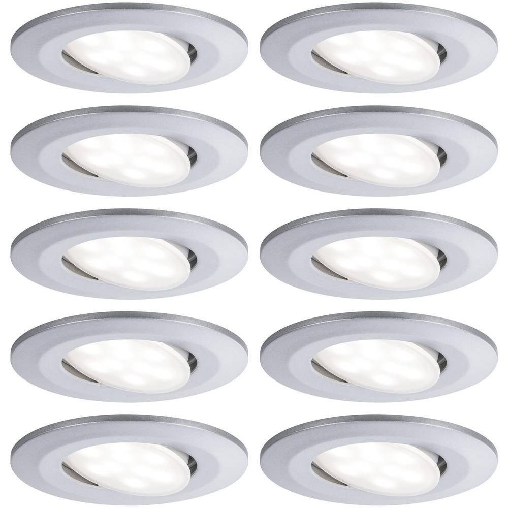 Paulmann LED Einbauleuchte HomeSpa LED Einbauleuchte Calla Basisset schwenkbar IP65 99923, Geringe Einbautiefe, Schwenkbar