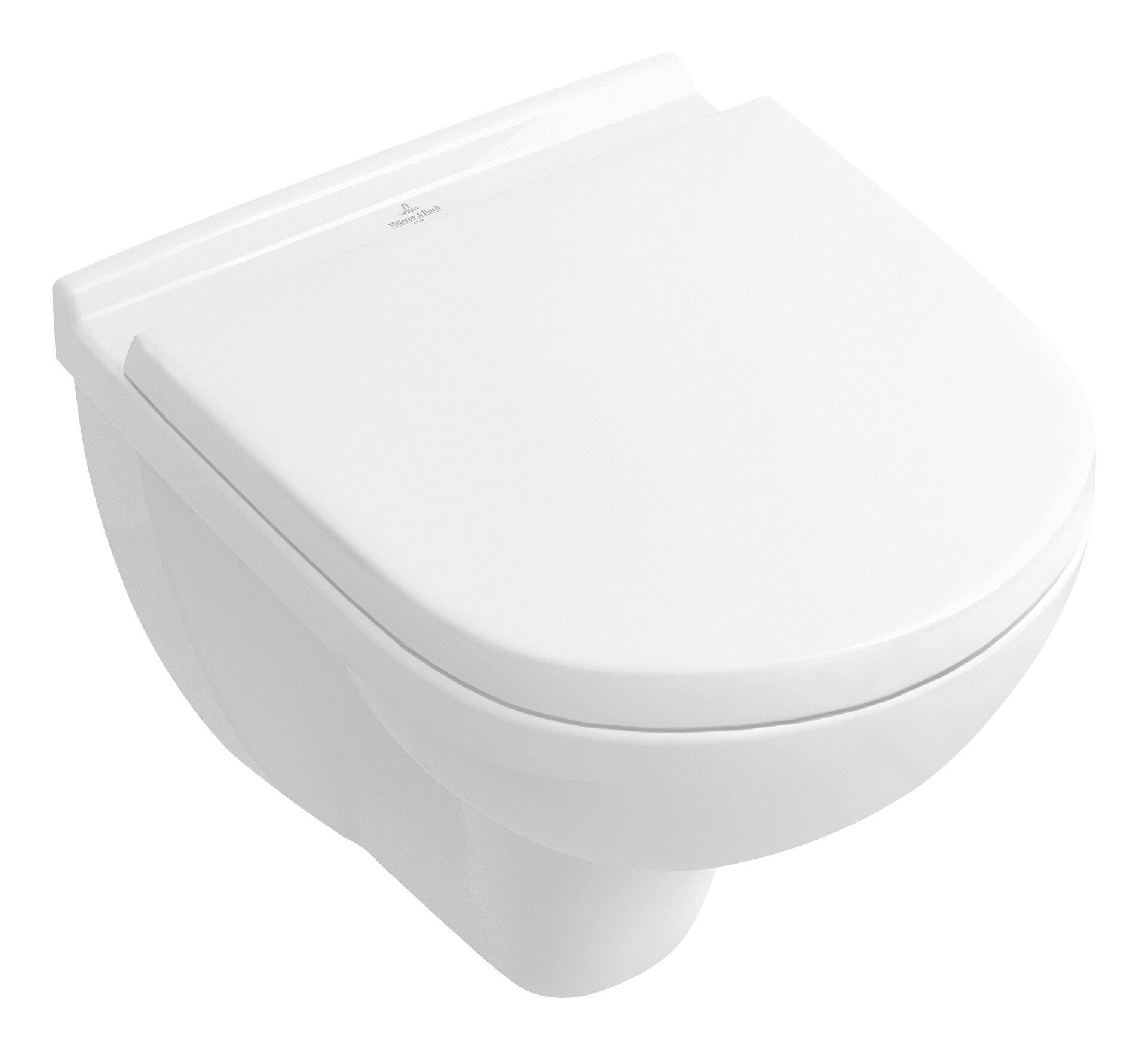 Villeroy & Boch WC-Sitz O.novo, WC-Sitz Compact 368 x 423 x 51 mm - Weiß Alpin