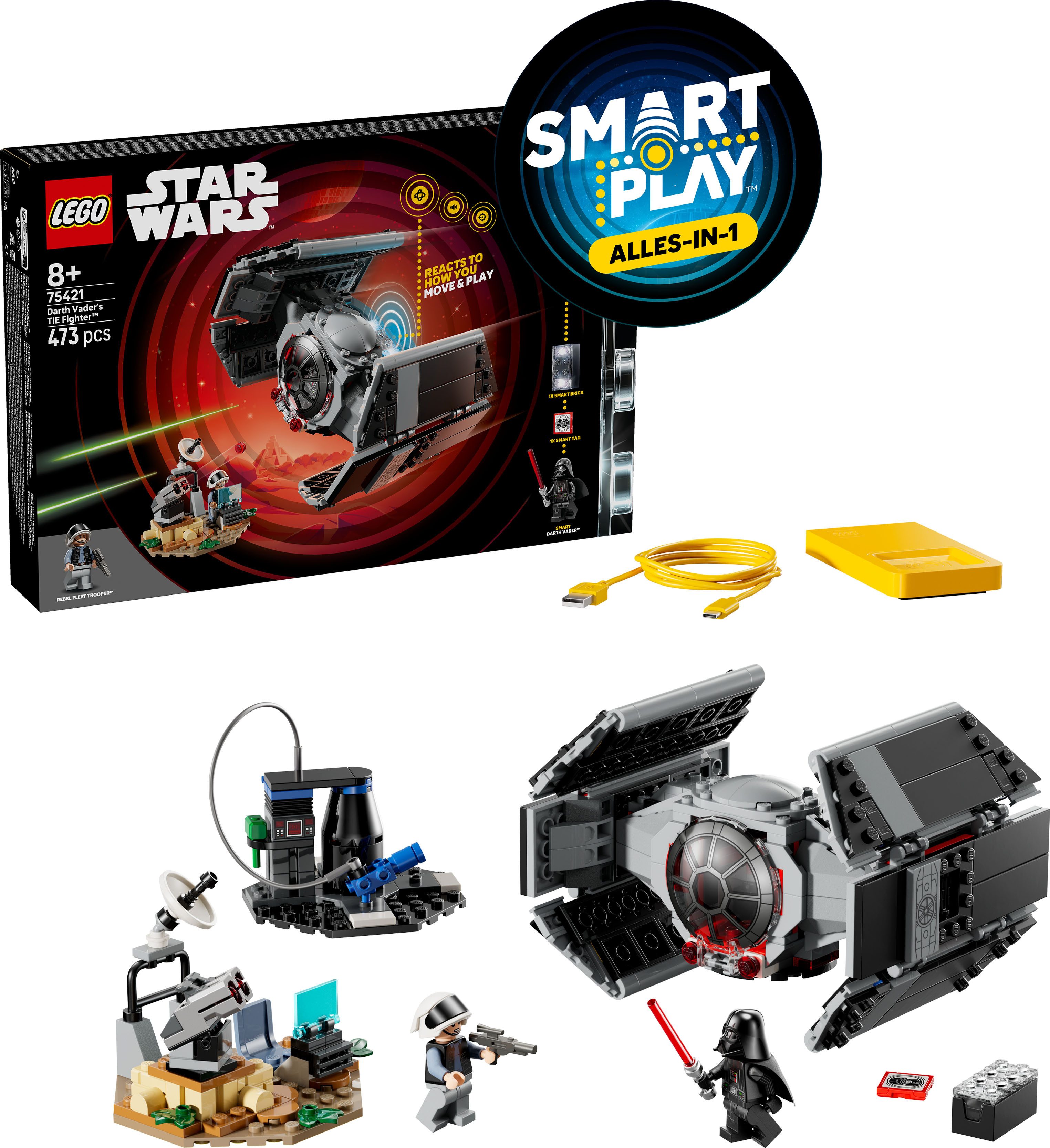 LEGO® SMART Play: Darth Vaders TIE Fighter (75421), LEGO Star Wars™ Konstru günstig online kaufen